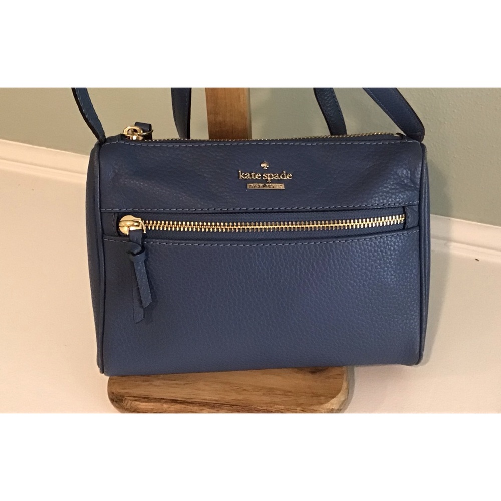 Kate Spade Blue Leather Crossbody Bag